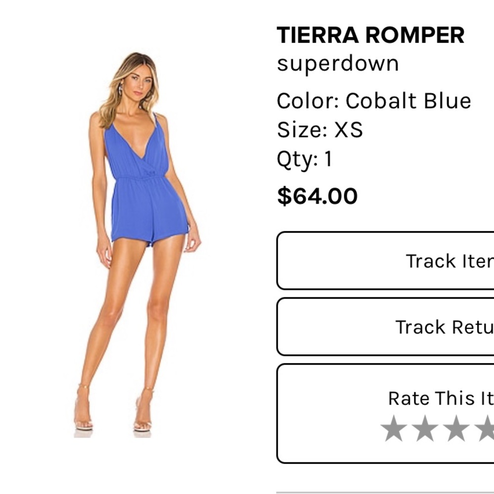 Superdown Romper XS